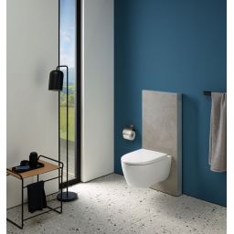 Geberit iCon miska WC z deską wolnoopadającą wisząca bez kołnierza ze spłukiwaniem wirowym biały połysk 503.045.00.1