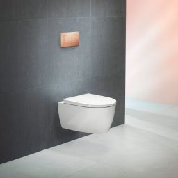 Geberit iCon miska WC z deską wolnoopadającą wisząca bez kołnierza ze spłukiwaniem wirowym biały połysk 503.045.00.1