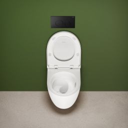 Geberit iCon miska WC z deską wolnoopadającą wisząca bez kołnierza ze spłukiwaniem wirowym biały połysk 503.045.00.1