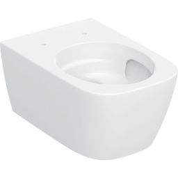 Geberit Smyle Square miska WC wisząca bez kołnierza ze spłukiwaniem wirowym biały połysk 503.170.00.1