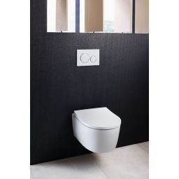 Geberit iCon miska WC wisząca bez kołnierza biały połysk z deską wolnoopadającą 503.232.00.1