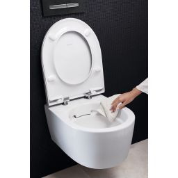Geberit iCon miska WC wisząca bez kołnierza biały połysk z deską wolnoopadającą 503.232.00.1