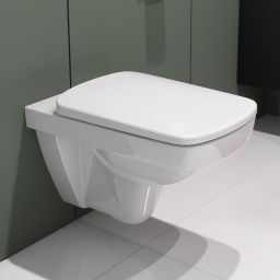 Geberit Selnova Square miska WC z deską wolnoopadającą wisząca bez kołnierza biały 501.961.00.1