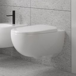 Geberit Selnova Premium miska WC z deską wolnoopadającą wisząca bez kołnierza biały połysk 502.793.00.1