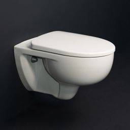 Geberit Selnova miska WC z deską wolnoopadającą wisząca bez kołnierza spłukiwanie wirowe biały połysk 503.083.00.1