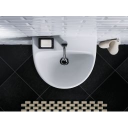 Geberit Selnova umywalka 55x44 cm półokrągła ścienna biała 500.315.01.7