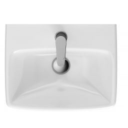 Geberit Selnova Square umywalka 45x35 cm prostokątna ścienna-nablatowa biała 500.322.01.7