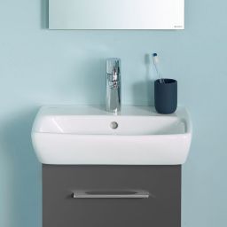 Geberit Selnova Square umywalka 45x35 cm prostokątna ścienna-nablatowa biała 500.322.01.7