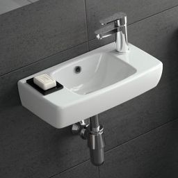Geberit Selnova Compact umywalka 45x25 cm prostokątna ścienna biała 500.318.01.5