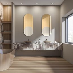 Guarda Carini Gold lustro 40x90 cm złoty/srebrny TOS-CAR-GOLD-40x90