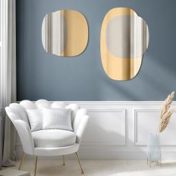 Guarda Gusto no. 2 Gold lustro 60x100 cm złoto/srebrny TOS-GUS2-GOLD-60x100