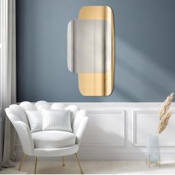 Guarda Opera no. 2 Gold lustro 50x110 cm złoty/srebrny TOS-OPE2-GOLD-50x110
