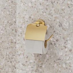 Grohe Essentials uchwyt na papier toaletowy z pokrywą brushed cool sunrise 40367GN1