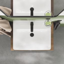 Grohe Dice bateria umywalkowa stojąca Cold Start czarny mat 1018612430