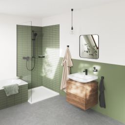 Grohe Dice bateria prysznicowa ścienna czarny mat 1018742430