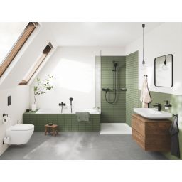 Grohe Dice bateria prysznicowa ścienna czarny mat 1018742430