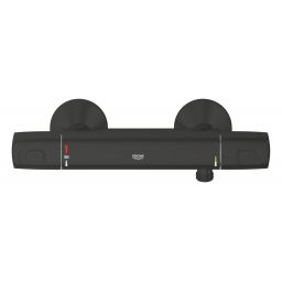 Grohe Precision bateria prysznicowa ścienna termostatyczna czarny mat 1022172432