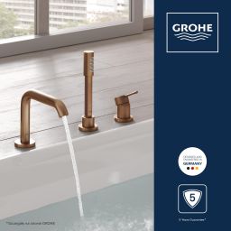 Grohe Essence bateria wannowo-prysznicowa nawannowa Brushed Warm Sunset 19578DL1