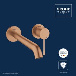 Grohe Essence New bateria umywalkowa podtynkowa Brushed Warm Sunset 19967DL1