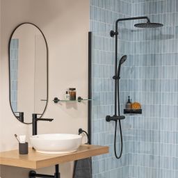 Grohe Lineare New bateria umywalkowa stojąca czarna 234052431