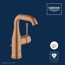 Grohe Essence bateria umywalkowa stojąca Brushed Warm Sunset 23462DL1