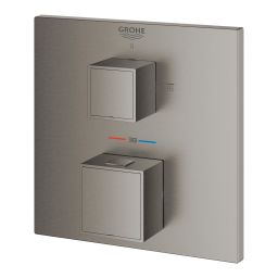 Grohe Grohtherm Cube bateria prysznicowa podtynkowa z termostatem Brushed Hard Graphite 24154AL0