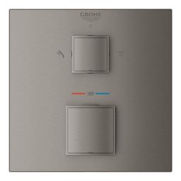 Grohe Grohtherm Cube bateria prysznicowa podtynkowa z termostatem Brushed Hard Graphite 24154AL0