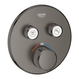 Grohe Grohtherm SmartControl bateria wannowo-prysznicowa podtynkowa termostatyczna brushed hard graphite 29119AL0