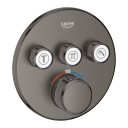 Grohe Grohtherm SmartControl bateria wannowo-prysznicowa podtynkowa termostatyczna brushed hard graphite 29121AL0
