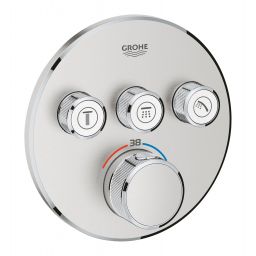 Grohe Grohtherm SmartControl bateria wannowo-prysznicowa podtynkowa termostatyczna stal nierdzewna 29121DC0