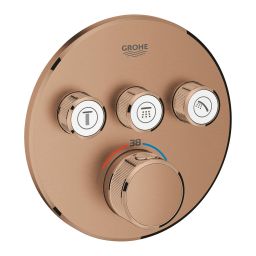 Grohe Grohtherm SmartControl bateria wannowo-prysznicowa podtynkowa z termostatem Brushed Warm Sunset 29121DL0