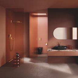 Grohe Grohtherm bateria wannowo-prysznicowa podtynkowa z termostatem Brushed Cool Sunrise 29121GN0