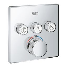 Grohe Grohtherm SmartControl bateria wannowo-prysznicowa podtynkowa termostatyczna StarLight Chrome 29126000