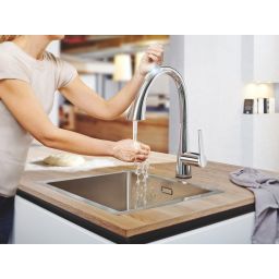 Grohe Zedra bateria kuchenna stojąca StarLight Chrome 30219002