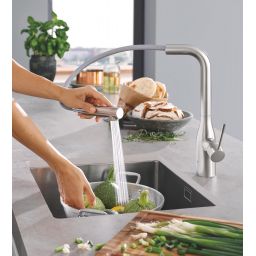 Grohe Essence bateria kuchenna stojąca SuperSteel 30270DC0
