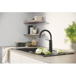 Grohe Start bateria kuchenna stojąca czarny mat 304692430