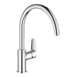 Grohe BauEdge bateria kuchenna stojąca StarLight Chrome 31367001