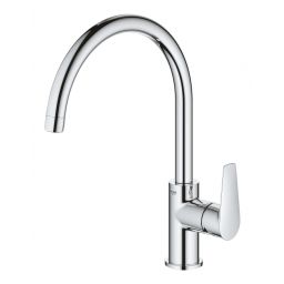 Grohe BauEdge bateria kuchenna stojąca StarLight Chrome 31367001