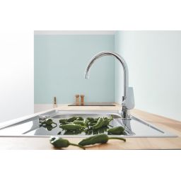 Grohe BauEdge bateria kuchenna stojąca StarLight Chrome 31367001