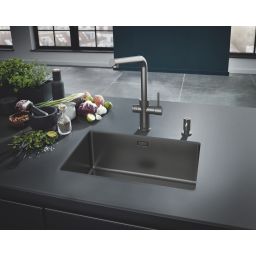 Grohe Blue bateria kuchenna z filtrem stojąca Brushed Hard Graphite 31454AL1