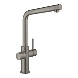 Grohe Blue bateria kuchenna z filtrem stojąca Brushed Hard Graphite 31454AL1