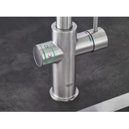 Grohe Blue bateria kuchenna z filtrem stojąca SuperSteel 31454DC1