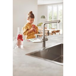 Grohe Blue bateria kuchenna z filtrem stojąca SuperSteel 31454DC1