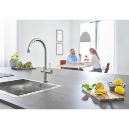 Grohe Blue bateria kuchenna z filtrem stojąca SuperSteel 31455DC1