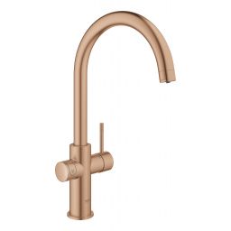 Grohe Blue bateria kuchenna z filtrem stojąca Brushed Warm Sunset 31455DL1
