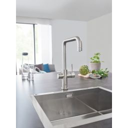 Grohe Blue Home zestaw startowy z baterią kuchenną stal nierdzewna 31456DC1