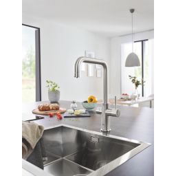Grohe Blue Home zestaw startowy z baterią kuchenną stal nierdzewna 31456DC1