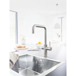 Grohe Blue Home zestaw startowy z baterią kuchenną stal nierdzewna 31456DC1