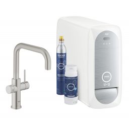 Grohe Blue Home zestaw startowy z baterią kuchenną stal nierdzewna 31456DC1