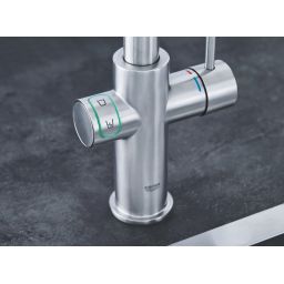 Grohe Blue Home zestaw startowy z baterią kuchenną stal nierdzewna 31456DC1